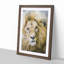 The Face of a Lion - Picture Frame Painting Print-55639900-55639898