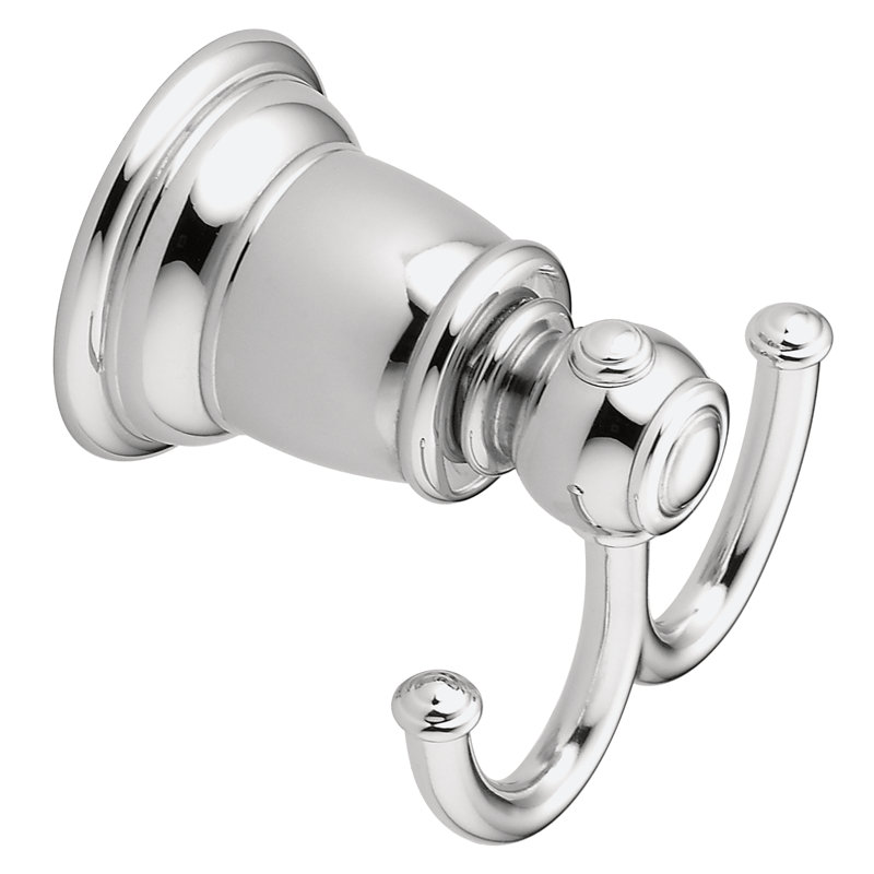 Kingsley Wall Mounted Double Robe Hook, Chrome
