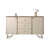Noyer / beige abricot / or sélectionné