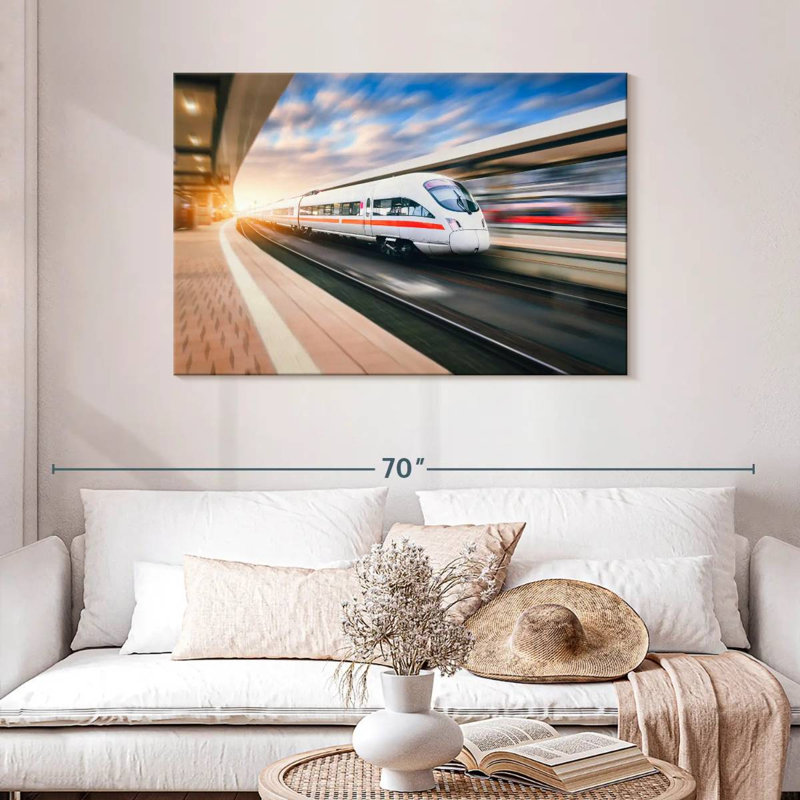 Mehar High Speed Train, 30" H x 45" W