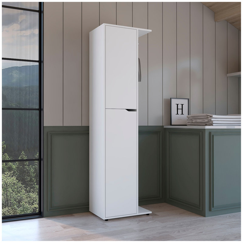 Austin Storage Broom Closet White