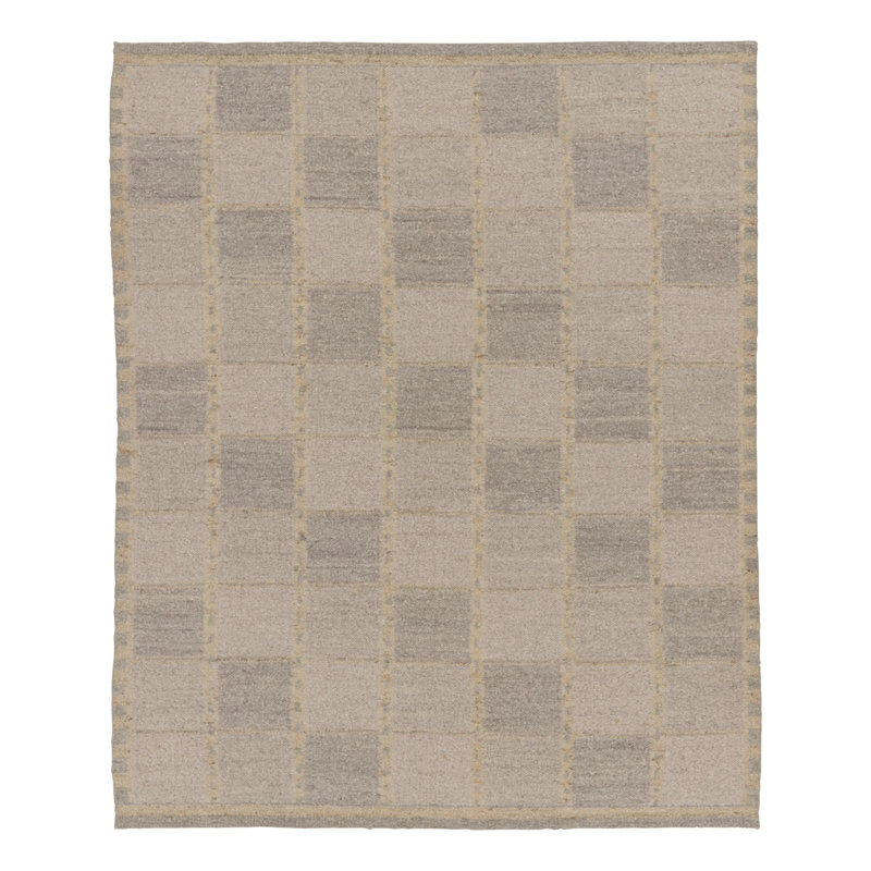 Flatweave Wool Geometric Area Rug