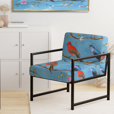 Chaise avec accoudoirs rembourrée Mailer
