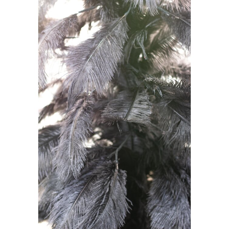 Black Ostrich Feather Trees Christmas Holidays Decor Display – Lee