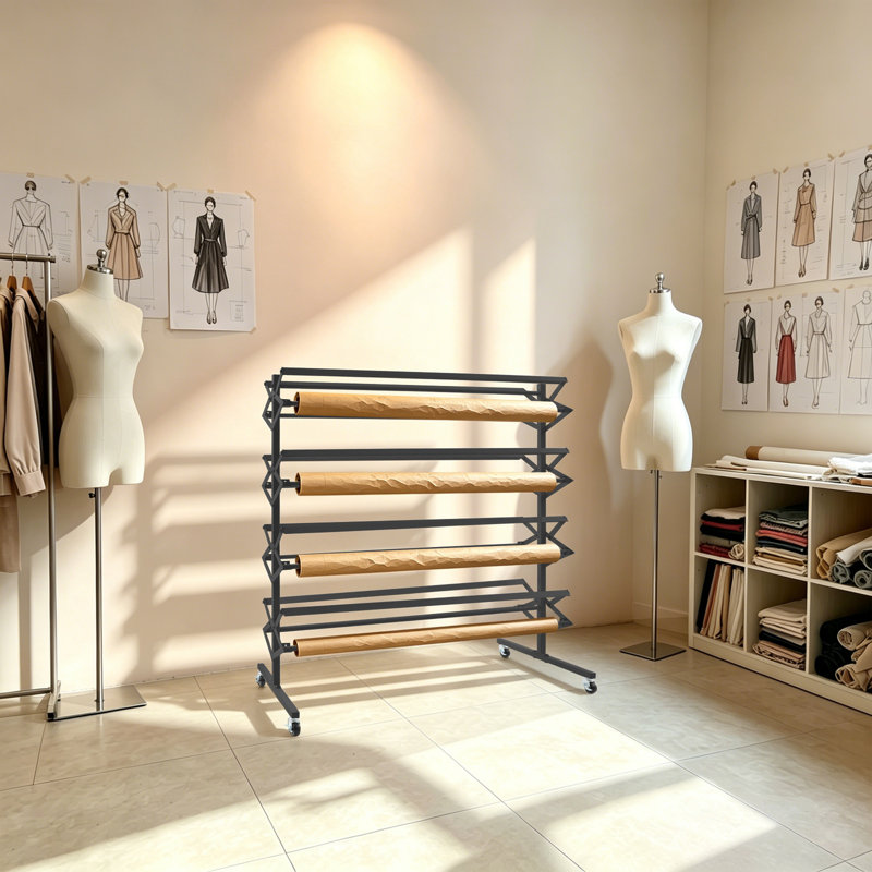 Grand porte-rouleau de papier, organisateur de roulement mobile, Black