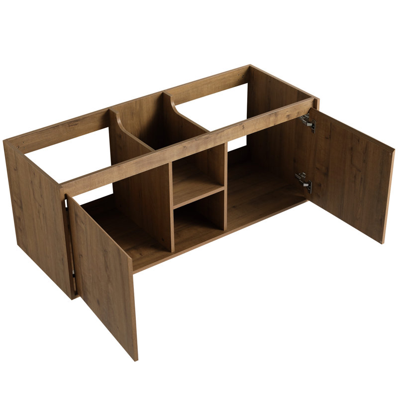 Meuble-lavabo à deux cuves 48 po - Accessoire de porte à fermeture douce