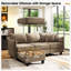 Canapé modulaire rembourré en L en chenille 85,6 po 4 places avec repose-pieds-130836690