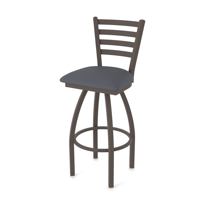 Jackie Swivel Stool, Vinyl-Canter Storm, Bronze, Extra Tall (36" Seat Height)