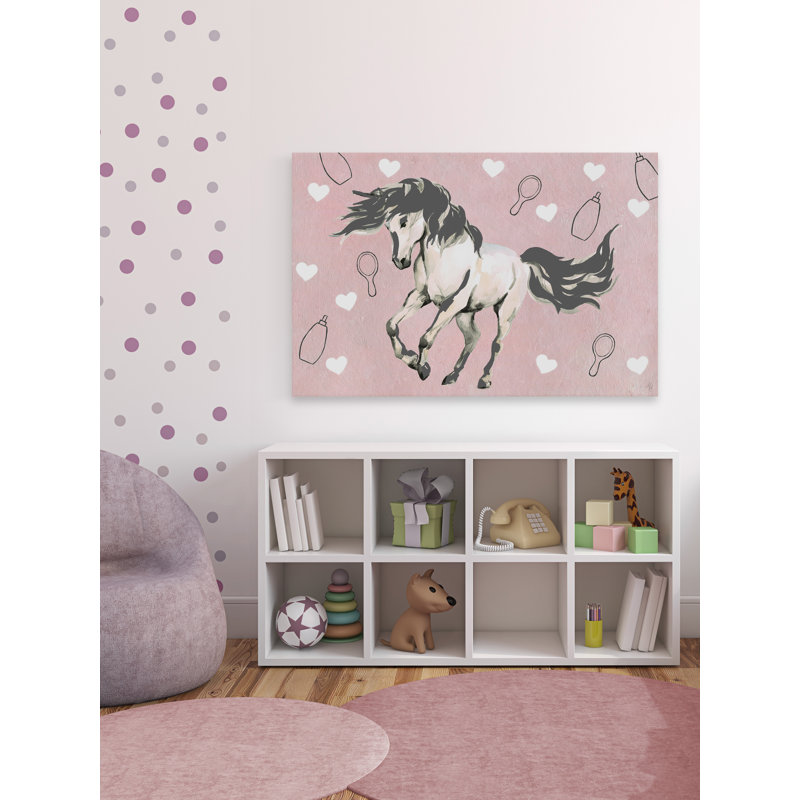 Sarcoxie Grooming Unicorn, reproduction sur toile tendue, H 8 po x l 12 po