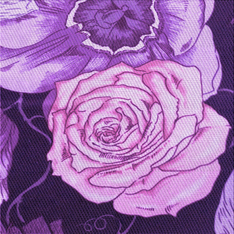 Floral Indoor Rug, Square 8'