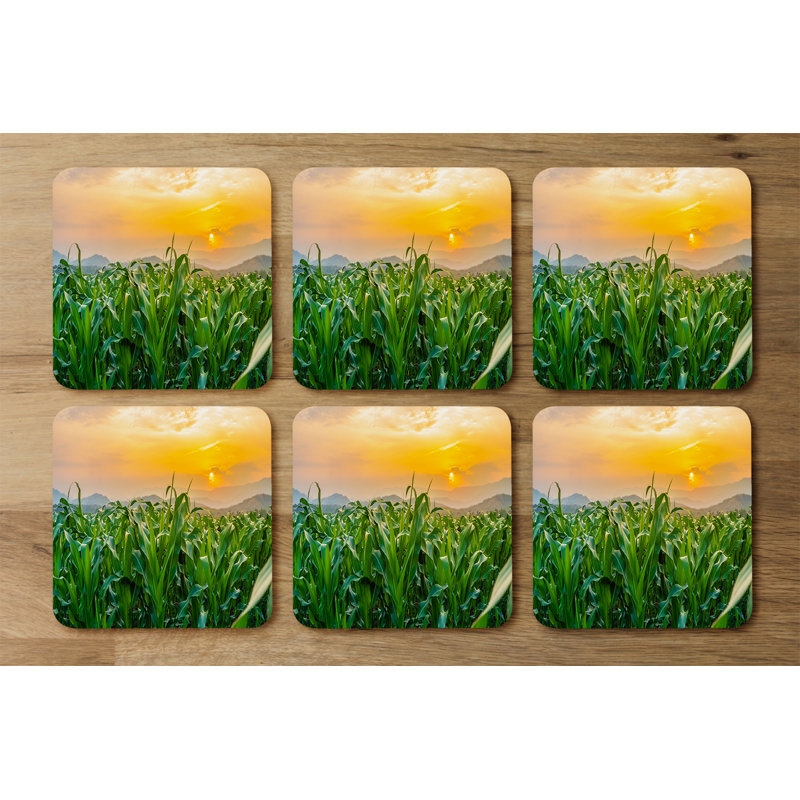 Drae Square 6 Piece Coaster Set