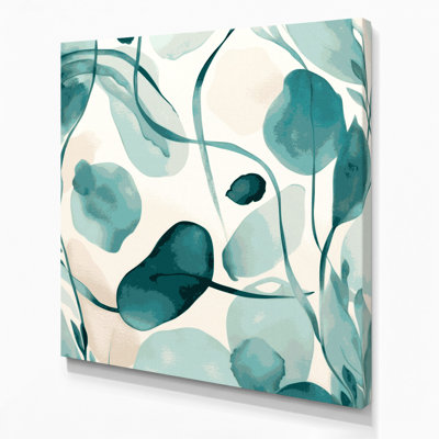 Abstrait aquarelle 12, art mural sur toile beige