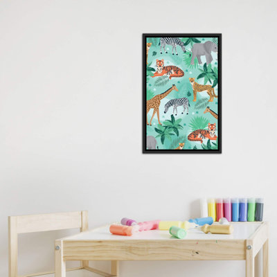«Everyday Jungle Savannah I» par Lisa White boutons - impression d'art graphique