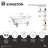 Kingston Brass Aqua Eden 67-Inch Cast Iron Rectangular Double Ended Clawfoot Tub (7-Inch Faucet Drillings)-136897108