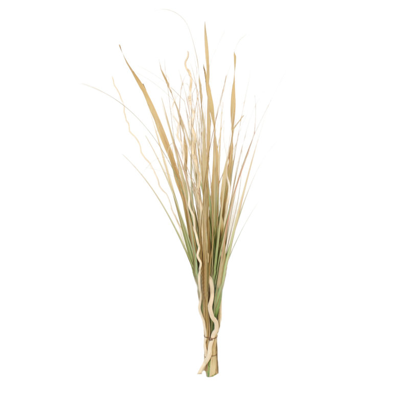 Mixed Tan & Sage Grasses Bleached Thick Willow Limbs In Bouquet  (set Of 2)