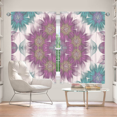 Paire de rideaux obscurcissant en polyester Zoticus