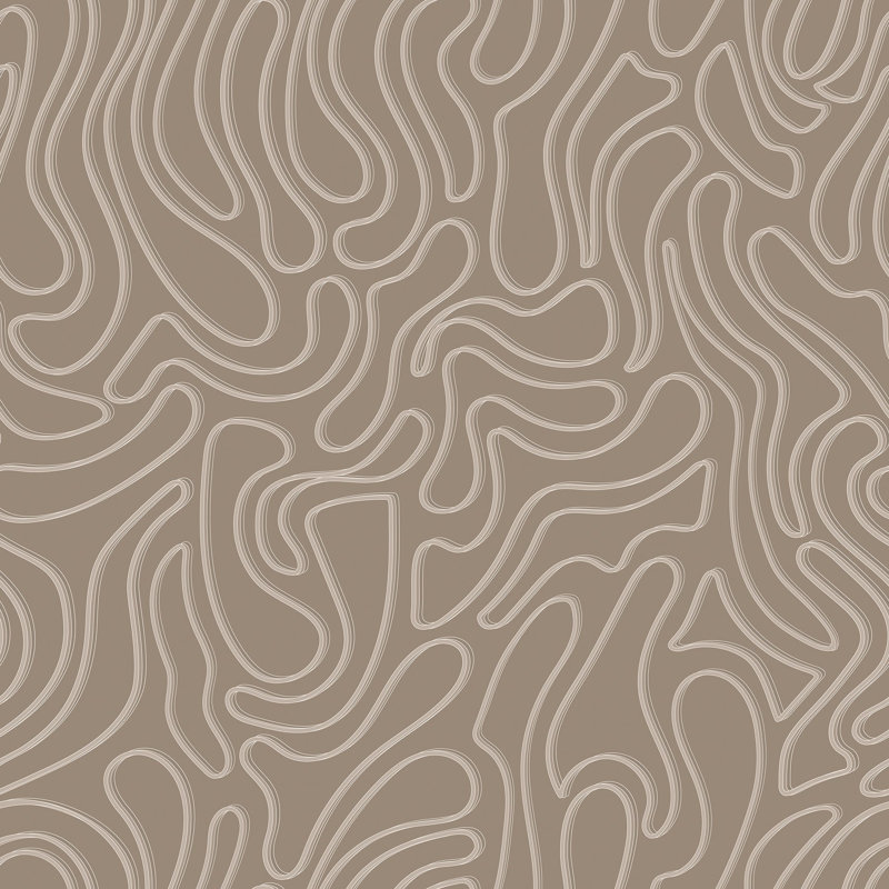 Aire - Papier peint taupe foncé par Sabrina Yvonne