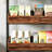 30 Inches 4-Tier Retail Display Rack, Shelving Unit, Storage Shelves, Wood Shelving Unit With Hooks