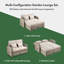 Alba Reclining Garden Sofa Set