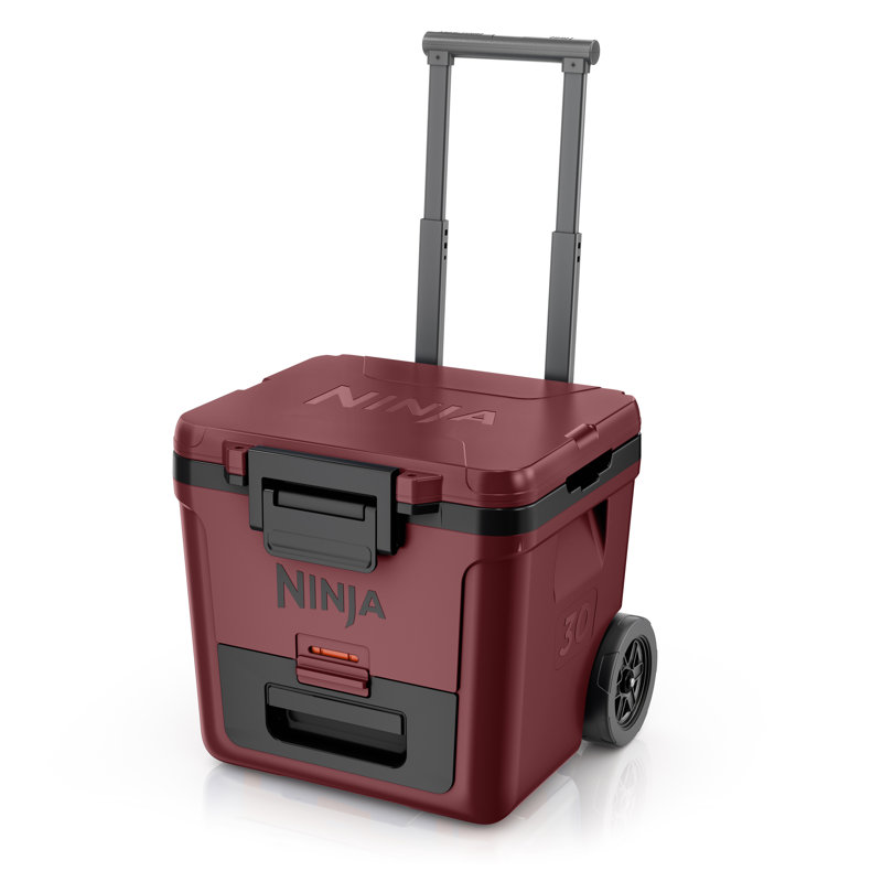 Ninja FrostVault 30qt Wheeled Cooler with Dry Zone, Integrated Fridge-Temp Dry Storage Drawer, Premium Heavy-Duty Insulated Cooler, Keeps Ice for Days