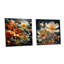 «Transparent Buttercups», ensemble de 2 art mural en verre sur verre acrylique-103920071