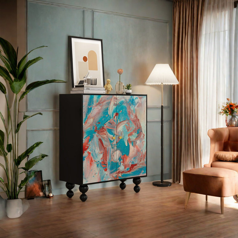 Armoire de véranda en bois massif Living Room