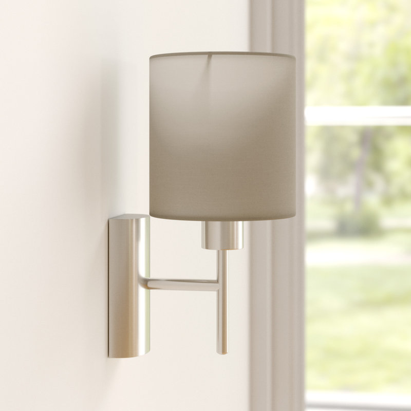 Patience Steel Armed Sconce, Taupe