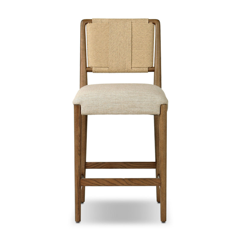 Rothler Stool-Alcala Wheat-Counter, Counter Stool (27” Seat Height), Beige, Brown