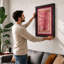 Bamboo Study in Red Botanical - Framed Print-1064705262-1064705263