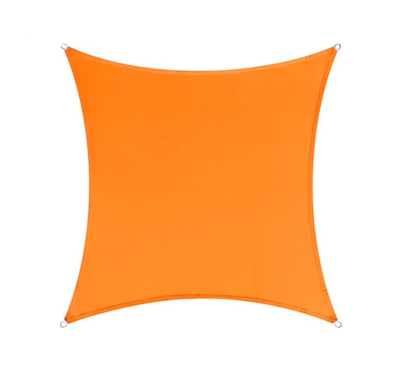 Voile d'ombrage carré imperméable Colourtree Customize, Orange, 6pi x 12 pi