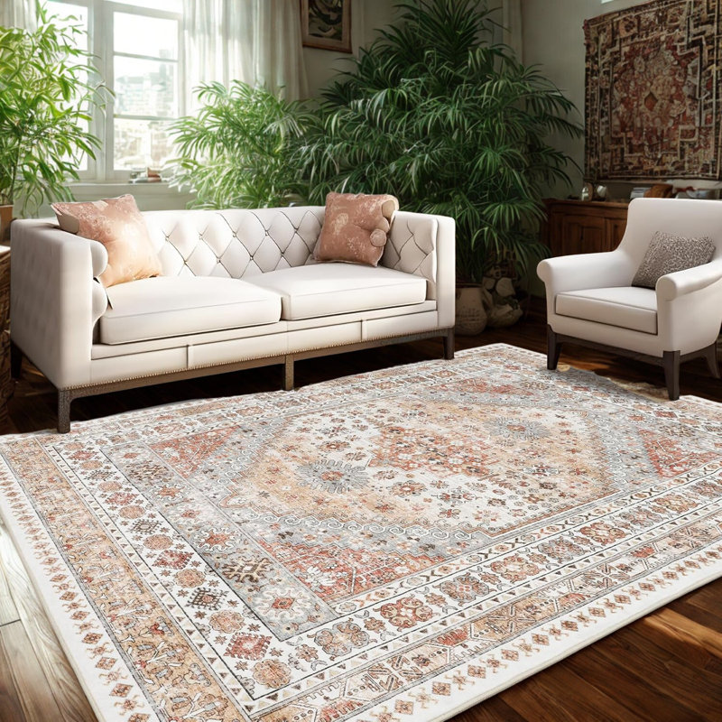 Tapis lavable ultra doux Crafters & Weavers de la collection Serapi, Rectangulaire 8 pi x 10 pi