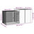 Demeko Weather Resistant Rabbit Cage-1261281535