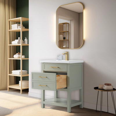 Vicini 24'' Single Vanity with Ceramic Top