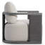 Andros Outdoor Teak Swivel Lounge Chair