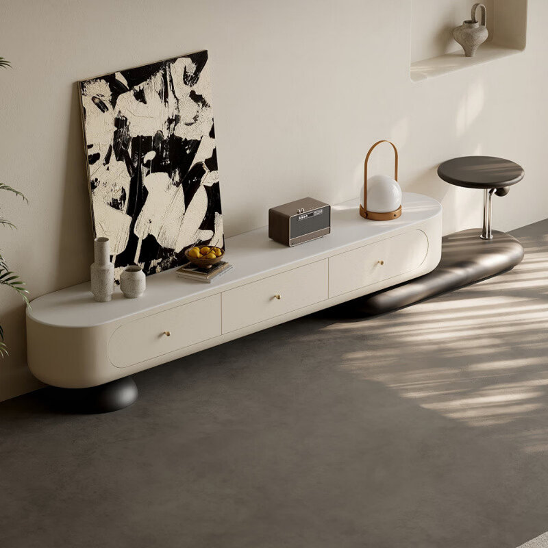 Meuble télé de style crème de luxe French Light