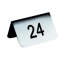 Menu & Banquet Table Number Stand 4.33" x 3.54" - 6 Pieces - Stainless Steel