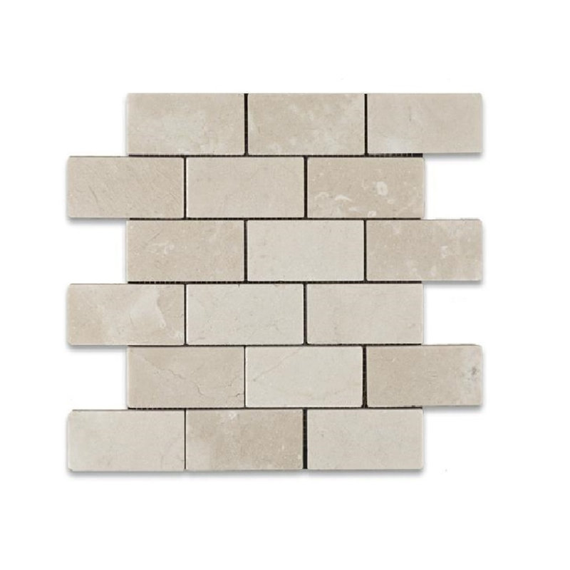 Carreau de mosaïque en marbre et brique