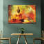 Bouddha assis grunge sur toile-1628451391