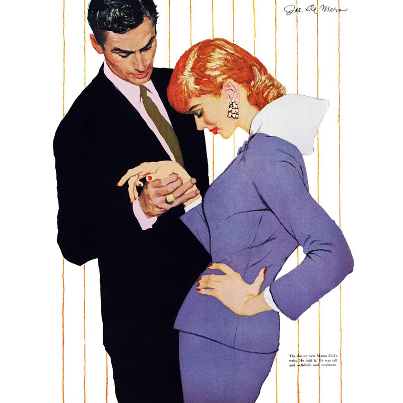 «I Love You, Mama Girl», reproduction sur toile tendue, H 39 po x l 30 po