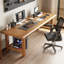 Bureau rectangulaire en bois massif Burlywood-130831228