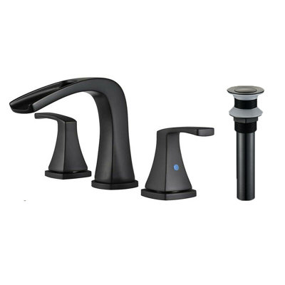 Ensemble de 3 robinets de salle de bain moderne noir mat par Mosson