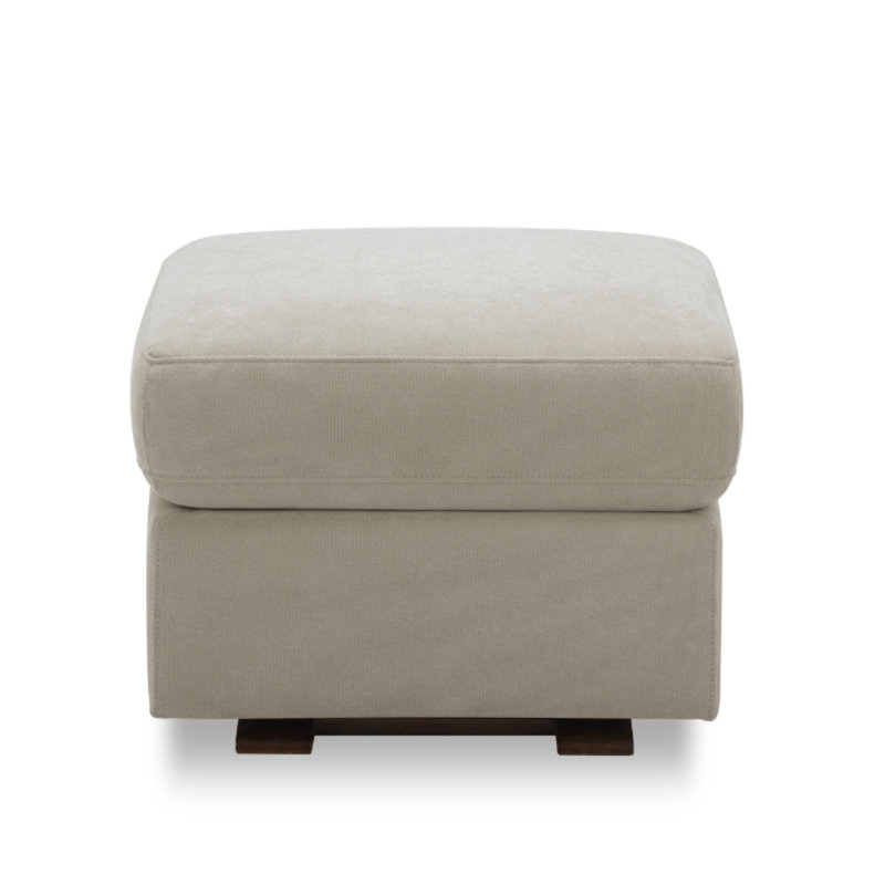 Nurture& Gliding Ottoman - Premium Ottoman Footrest for Nursery or Living Room., Ivory Cotton Blen