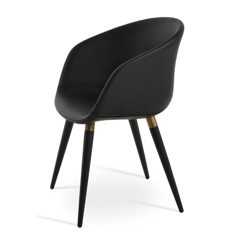 Fauteuil Tribeca Ana, Noir, Noir