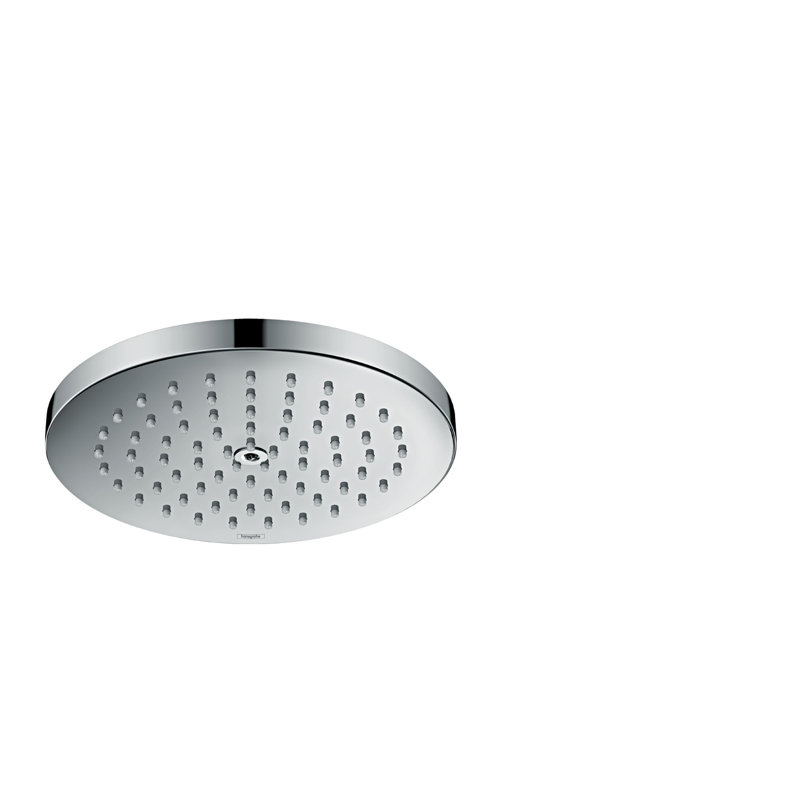hansgrohe Raindance S Showerhead 180 1-Jet PowderRain, Chrome, 2.0 GPM