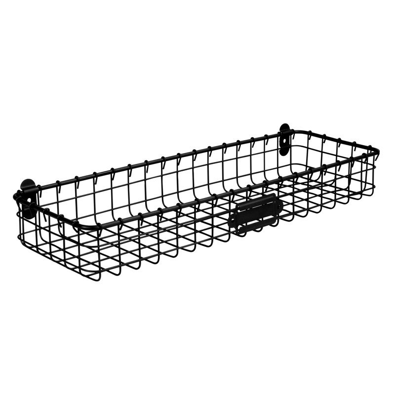 Organisateur de rangement mural avec paniers muraux Albie Dotted Line™, L 18,5 po x H 3 po x P 6 po