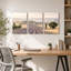 Ensemble de 3 toiles lavande et cyprès dans Rolling Hills-131252536