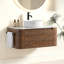 Meuble-lavabo de 36 po avec lavabo, armoire murale en noyer avec porte-serviettes gratuit, lavabo simple en céramique blanche, sans drain et robinet, pré-assemblé-654635008-654635010