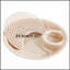 Plateau de boulette 1pc avec drain, conception à double couche, assiette à vinaigre, grande assiette ronde en plastique pour usage domestique-378819483