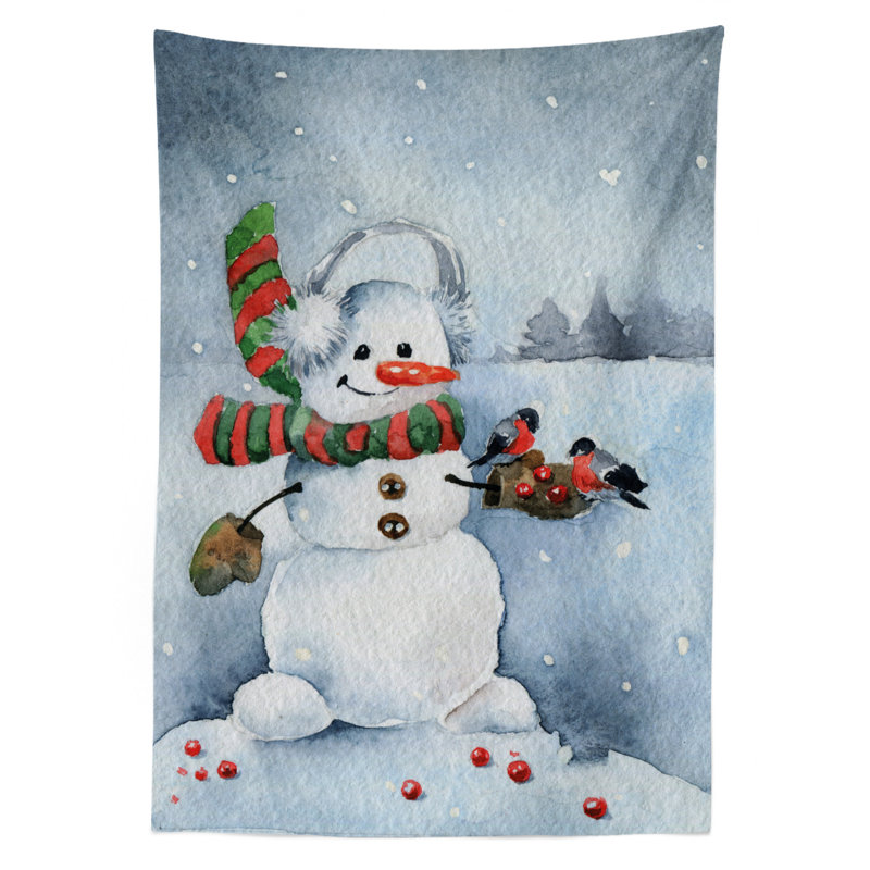 Snowman Tablecloth, 70" x 52"