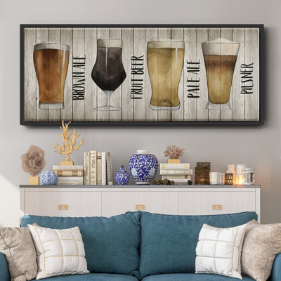 Beer Chart I- Framed Canvas